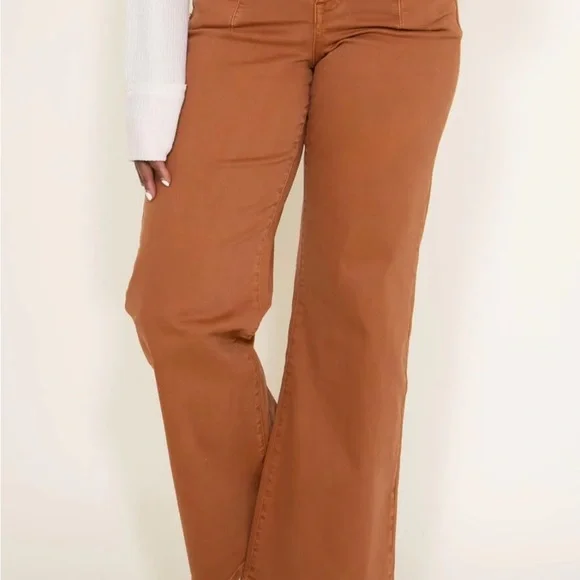 Women's Wide Leg Jeans in Rustic Orange Size 27 - Picture 1 of 9